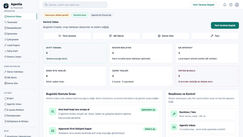 Agentia interface